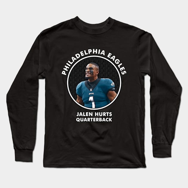 JALEN HURTS - QB - PHILADELPHIA EAGLES Long Sleeve T-Shirt by Mudahan Muncul 2022